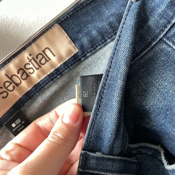 Pookie Loves Sebastian Medium Wash Distressed Skinny Jeans - Picture 6 of 7